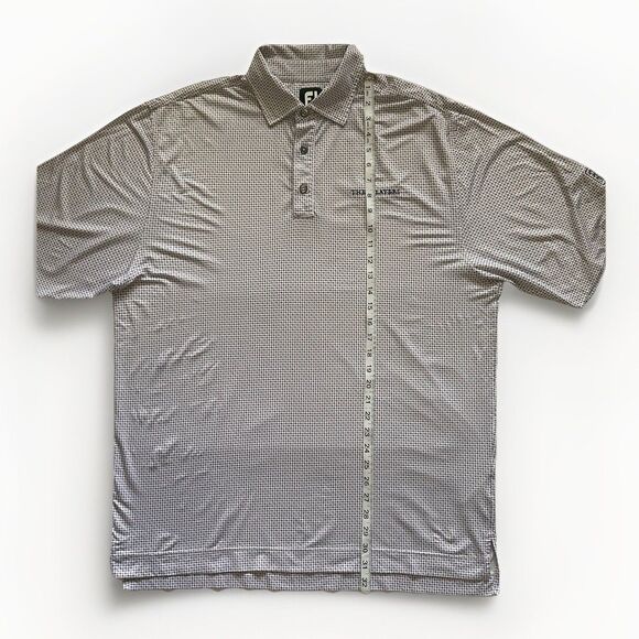 FootJoy Polo‎ Mens L Golf The Players TPC Sawgrass Stretch Flex All Over Pattern - Picture 5 of 12